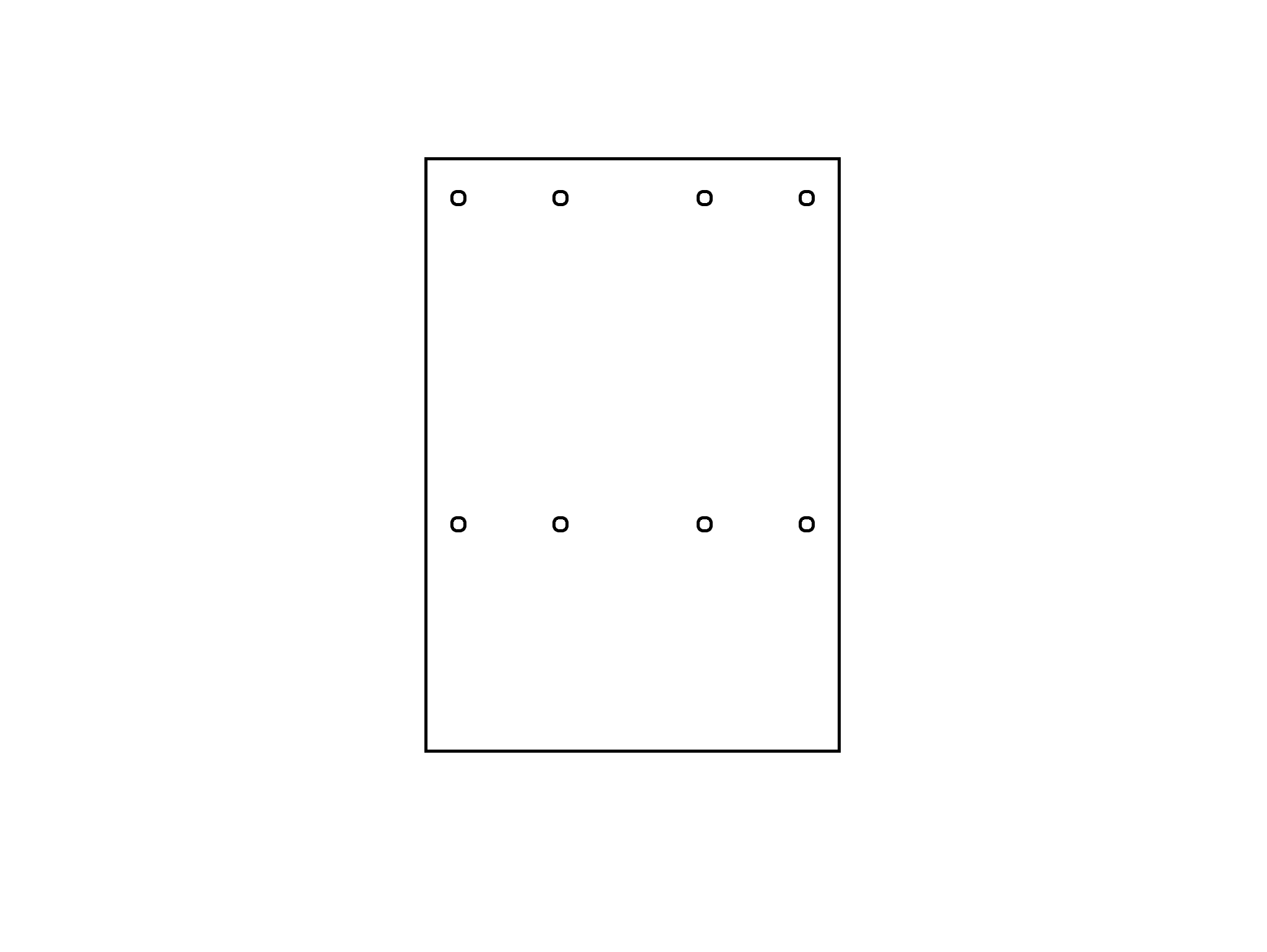 VANTALE® – RYGG Raster Druckknopfschalblone